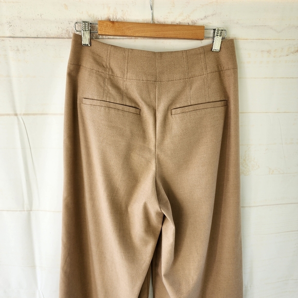 Banana Republic Pleated Wide Leg Tan Pants - Picture 7 of 10